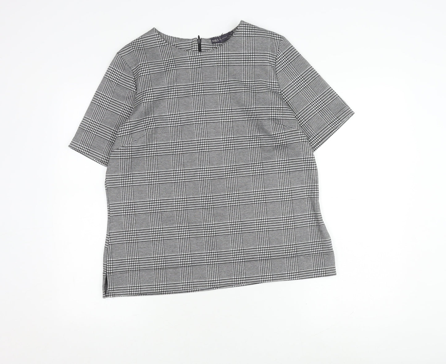 Womens UK Size 14 Marks and Spencer Grey Basic Blouse