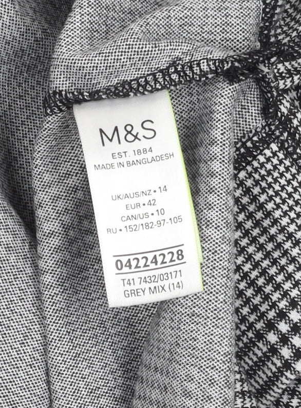 Womens UK Size 14 Marks and Spencer Grey Basic Blouse