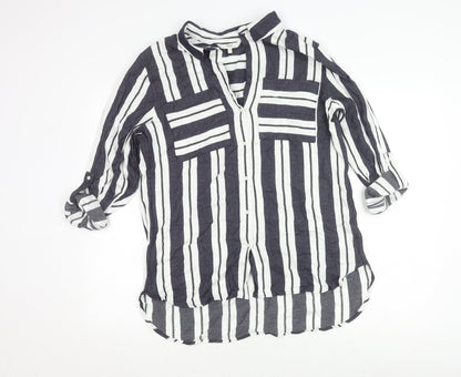 Womens UK Size 14 NEXT Multicoloured Basic Button-Up