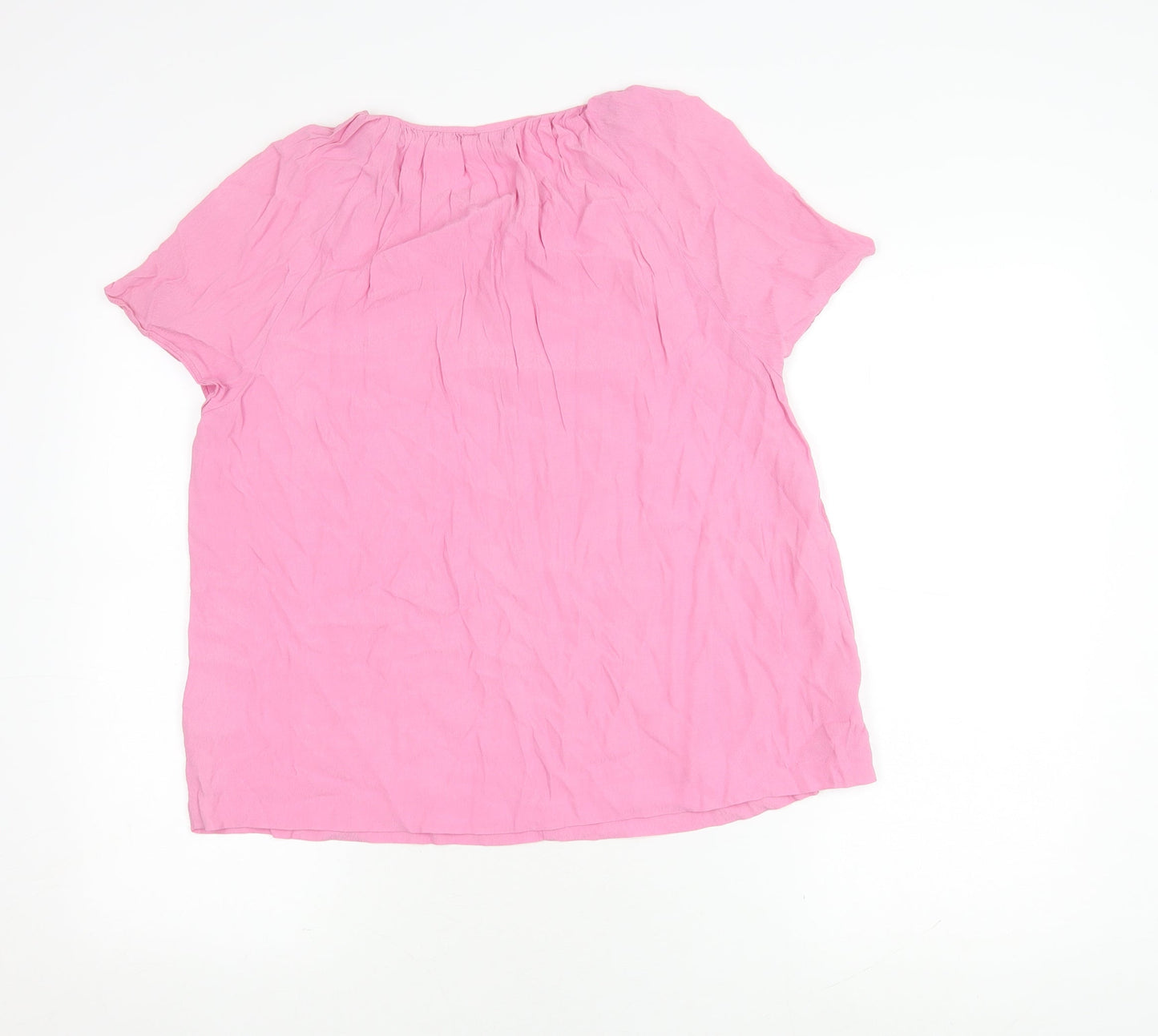 Womens UK Size M Gap Pink Basic Blouse