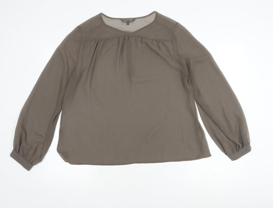 Womens UK Size 14 NEXT Grey  Blouse