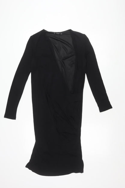 Mango Women's Black Long Sleeve Dress XS