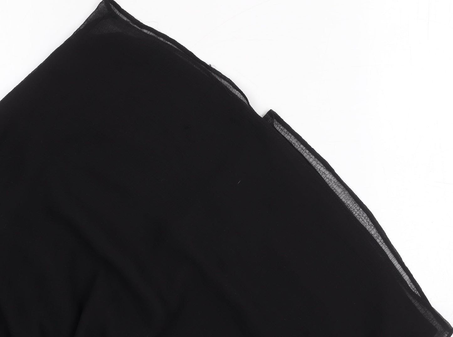 Womens UK Size XS Zara Basic Black Basic Blouse