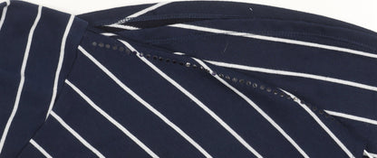 Principles Women's Blue Striped T-Shirt - Size M