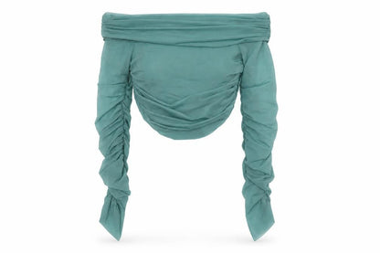 Womens UK Size 10 Zara Green Basic Blouse