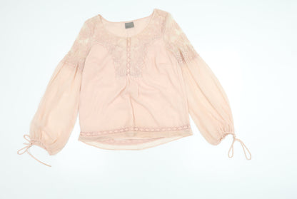 Womens UK Size M VERO MODA Pink  Blouse