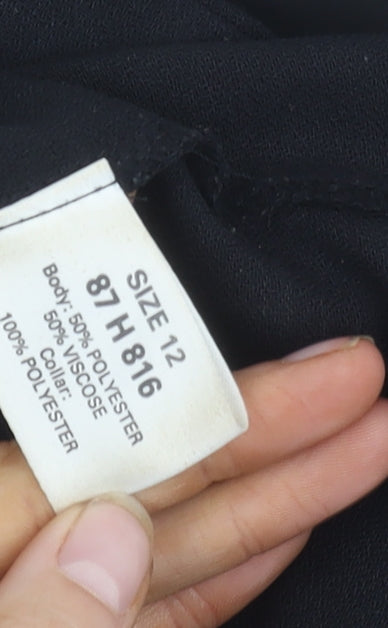 Classics Women's Black Beaded Short Jacket, Size 12