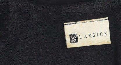 Classics Women's Black Beaded Short Jacket, Size 12