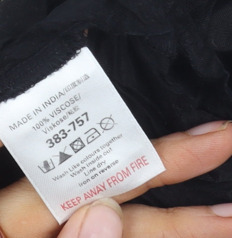 Womens UK Size 16 NEXT Black Camisole Blouse