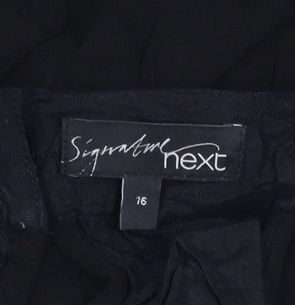 Womens UK Size 16 NEXT Black Camisole Blouse