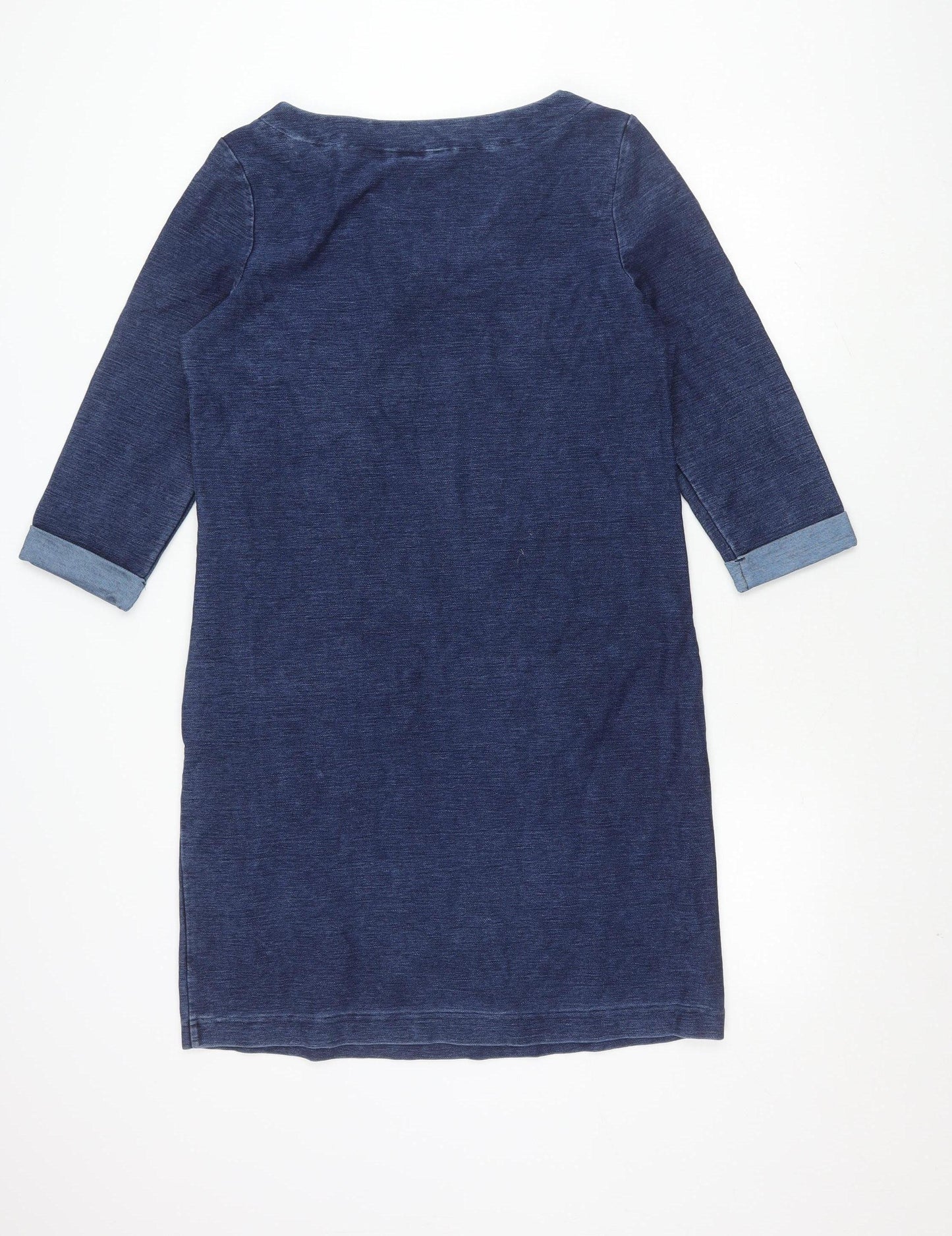 White Stuff Women's Blue Jersey Dress Size S
