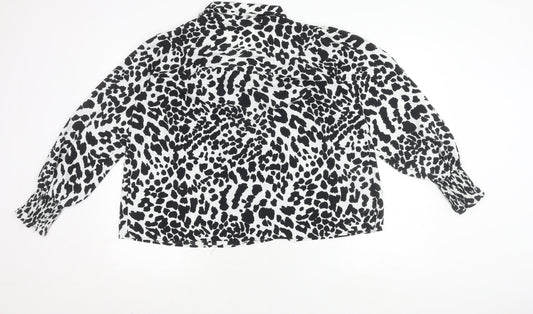 Womens UK Size 10 Topshop Multicoloured Blouse Blouse