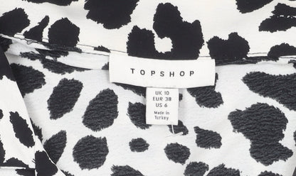 Womens UK Size 10 Topshop Multicoloured Blouse Blouse