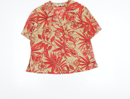 Womens UK Size 14 Paul Separates Red Basic Blouse