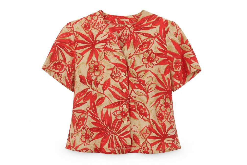 Womens UK Size 14 Paul Separates Red Basic Blouse