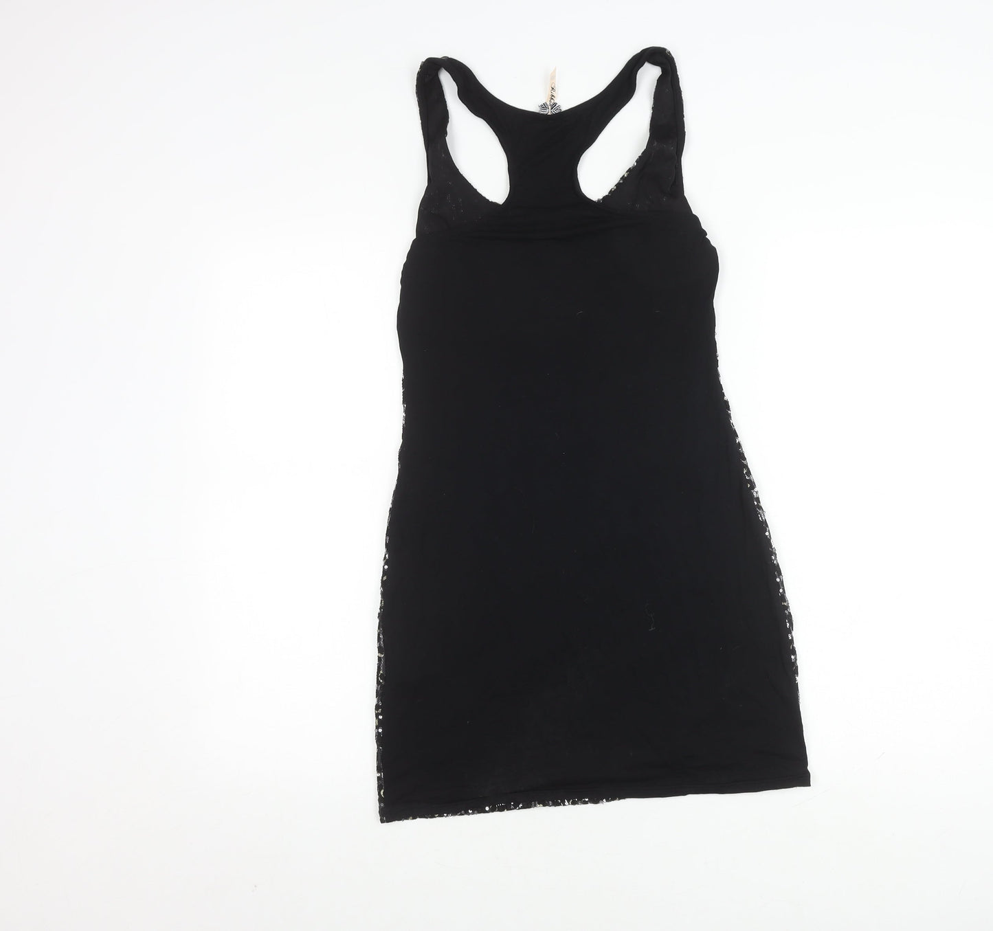 Kikiboo Women's Black Animal Print Sleeveless Dress
