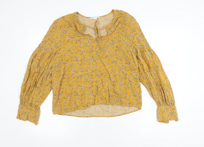 Womens UK Size 12 H&M Yellow  Blouse