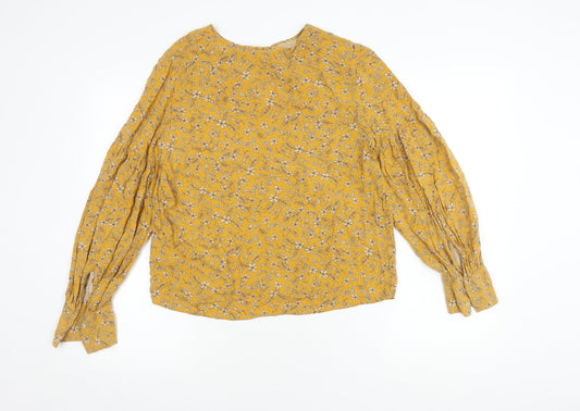 Womens UK Size 12 H&M Yellow  Blouse