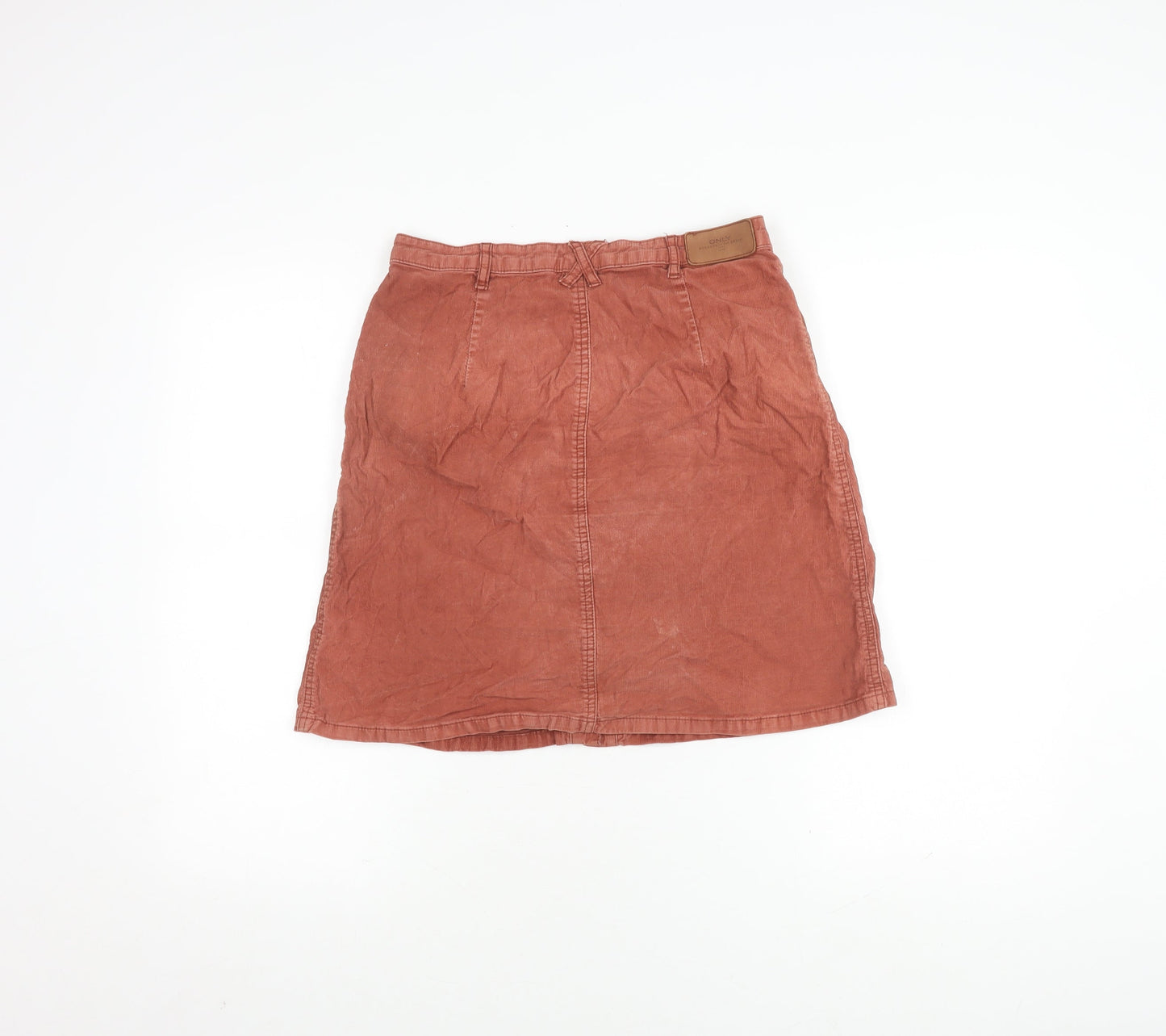 ONLY Women's Brown Knee Length Corduroy Skirt, Size 6