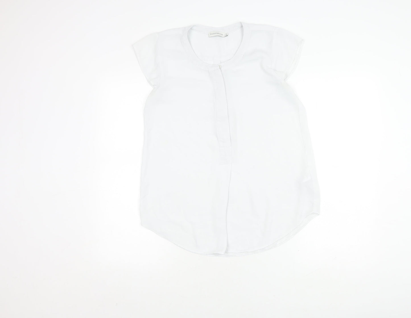 Paraphrase Women's White Cap Sleeve Top M