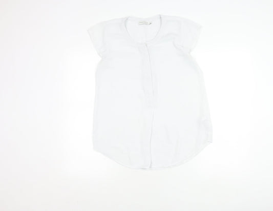 Paraphrase Women's White Cap Sleeve Top M