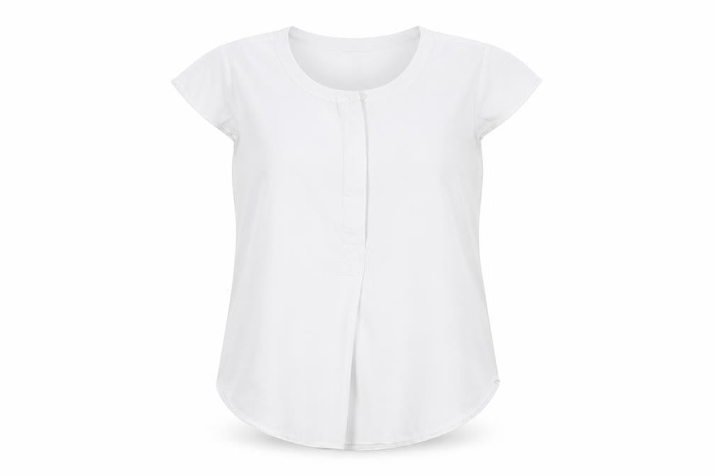 Womens UK Size M Paraphrase White Basic Blouse