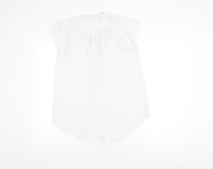 Paraphrase Women's White Cap Sleeve Top M