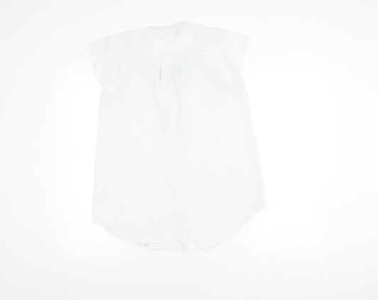 Paraphrase Women's White Cap Sleeve Top M