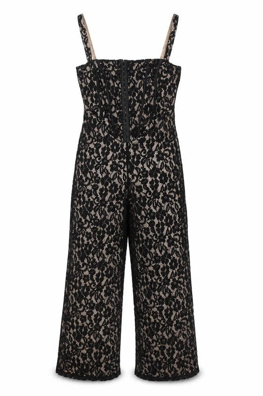 Womens UK Size 10 Boohoo One-Piece Black Jumpsuit