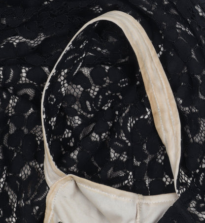 Boohoo Women's Black Lace Jumpsuit UK Size 10, Party Style