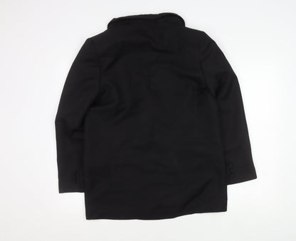 ASOS DESIGN Women's Black Regular Double-Breasted Blazer