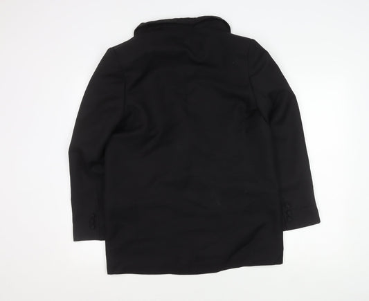 ASOS DESIGN Women's Black Regular Double-Breasted Blazer