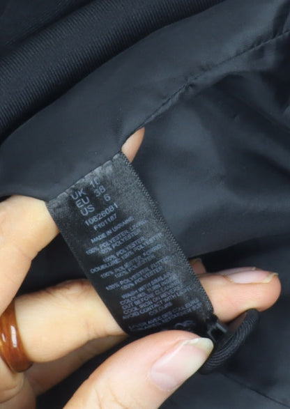 ASOS DESIGN Women's Black Regular Double-Breasted Blazer