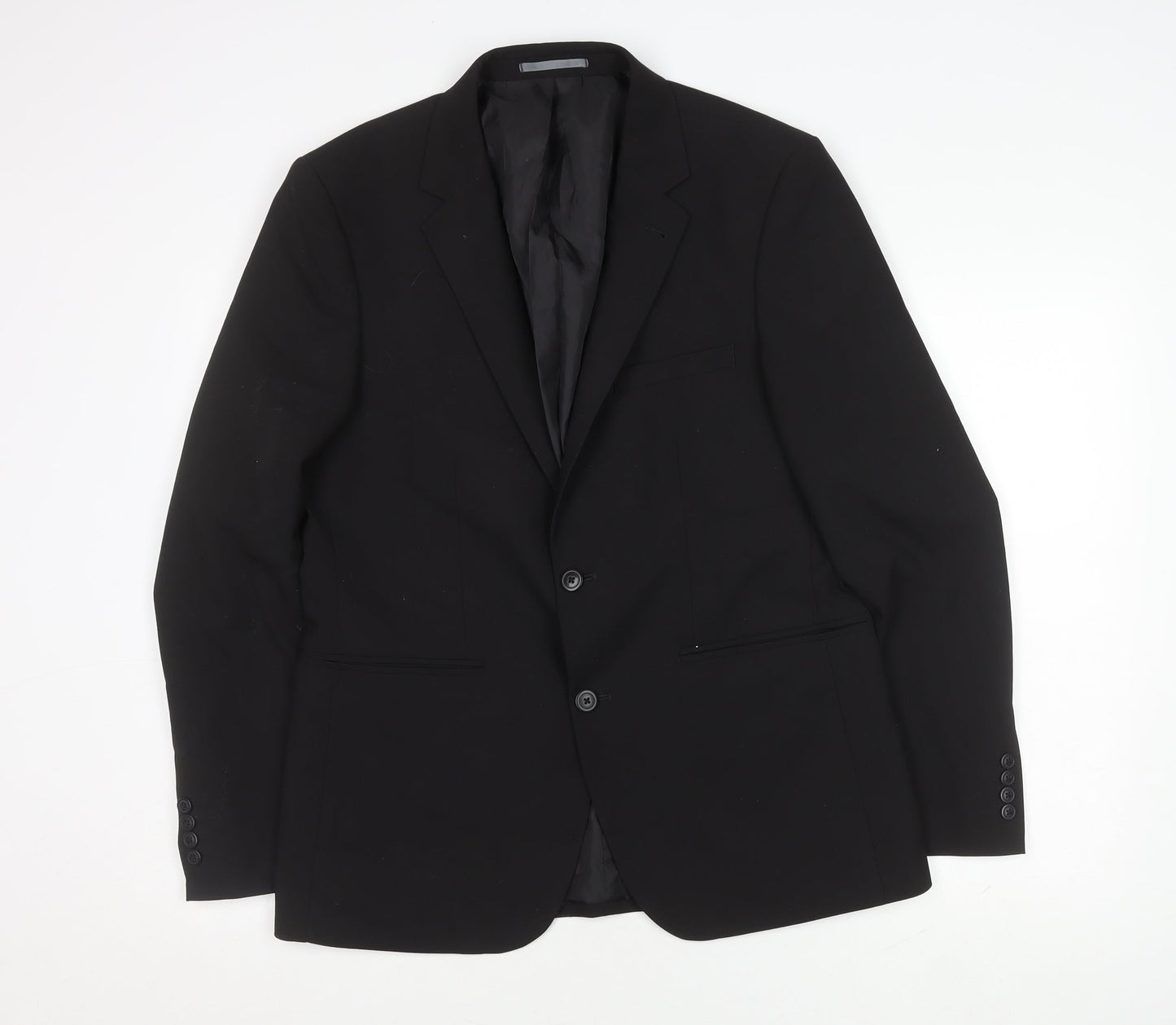 Mens UK Size 42 Burton Regular Black Suit Jacket