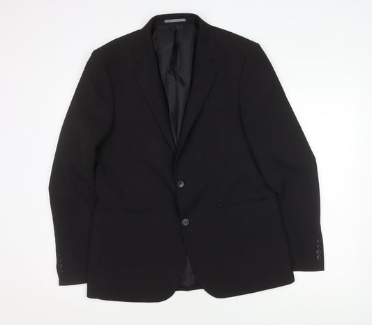 Mens UK Size 42 Burton Regular Black Suit Jacket