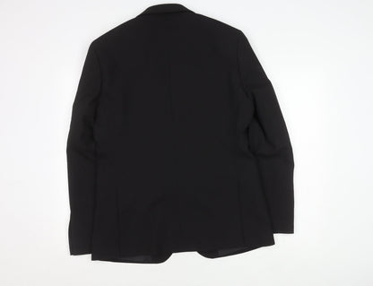 Mens UK Size 42 Burton Regular Black Suit Jacket