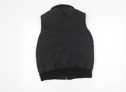 Dublin Unisex Black Waistcoat S with Zipped Pockets