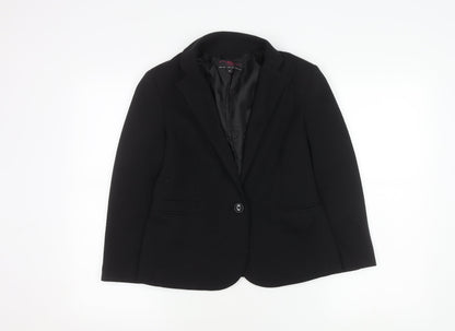 New Look Women's Black Blazer Size 10 Regular Fit