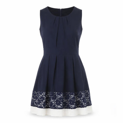 Quiz Women's Blue A-Line Sleeveless Dress Size 10
