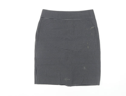 Banana Republic Women's Black Geometric Pencil Skirt Size 10