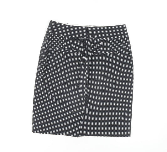 Banana Republic Women's Black Geometric Pencil Skirt Size 10