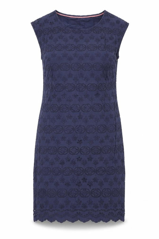 White Stuff Women's Blue Cotton Dress, Size 8