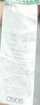 ASOS DESIGN Women's Green Floral Wrap Dress Size 12