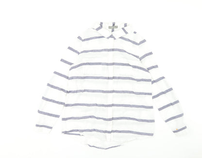 Womens UK Size 14 Oasis White  Button-Up