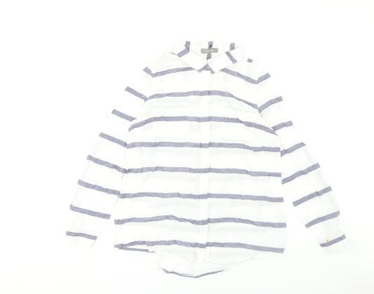 Womens UK Size 14 Oasis White  Button-Up
