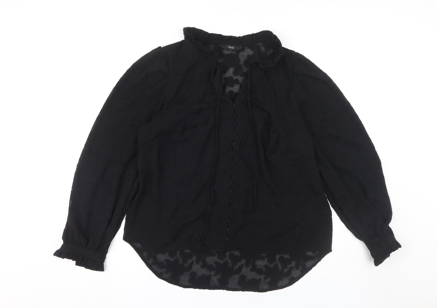 Womens UK Size 12 NEXT Black  Blouse