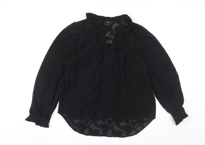 Womens UK Size 12 NEXT Black  Blouse