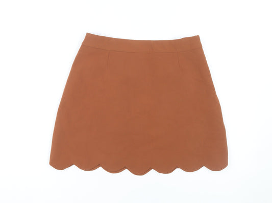 ASOS Women's Brown Mini Skirt, Size 10, Casual Chic