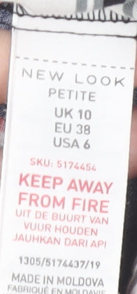 New Look Women's Multicoloured Striped Button-Up Shirt