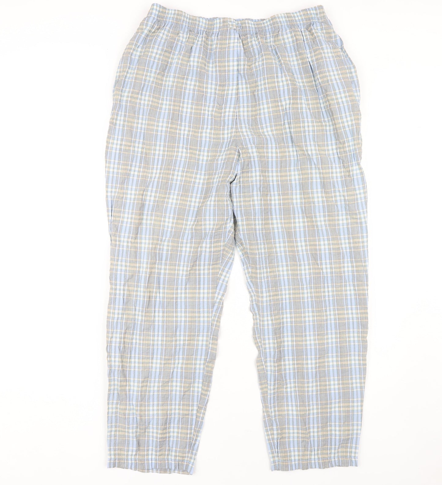 Classics First Avenue Women’s Blue Plaid Trousers Size 16